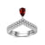 Crown Princess Gemstones Stack Ring