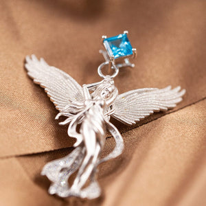 Guardian Angel Topaz  Brooch  Dual-Use Pendant