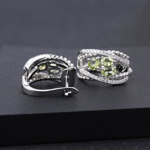 Peridot Clip Earrings