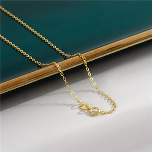 Accessories-Sterling Silver18k Gold Plated Basic Chain Necklace