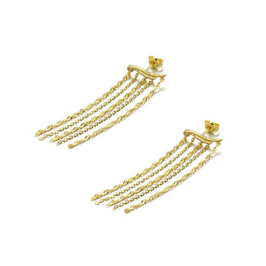 Long Swinging Tassel Earrings