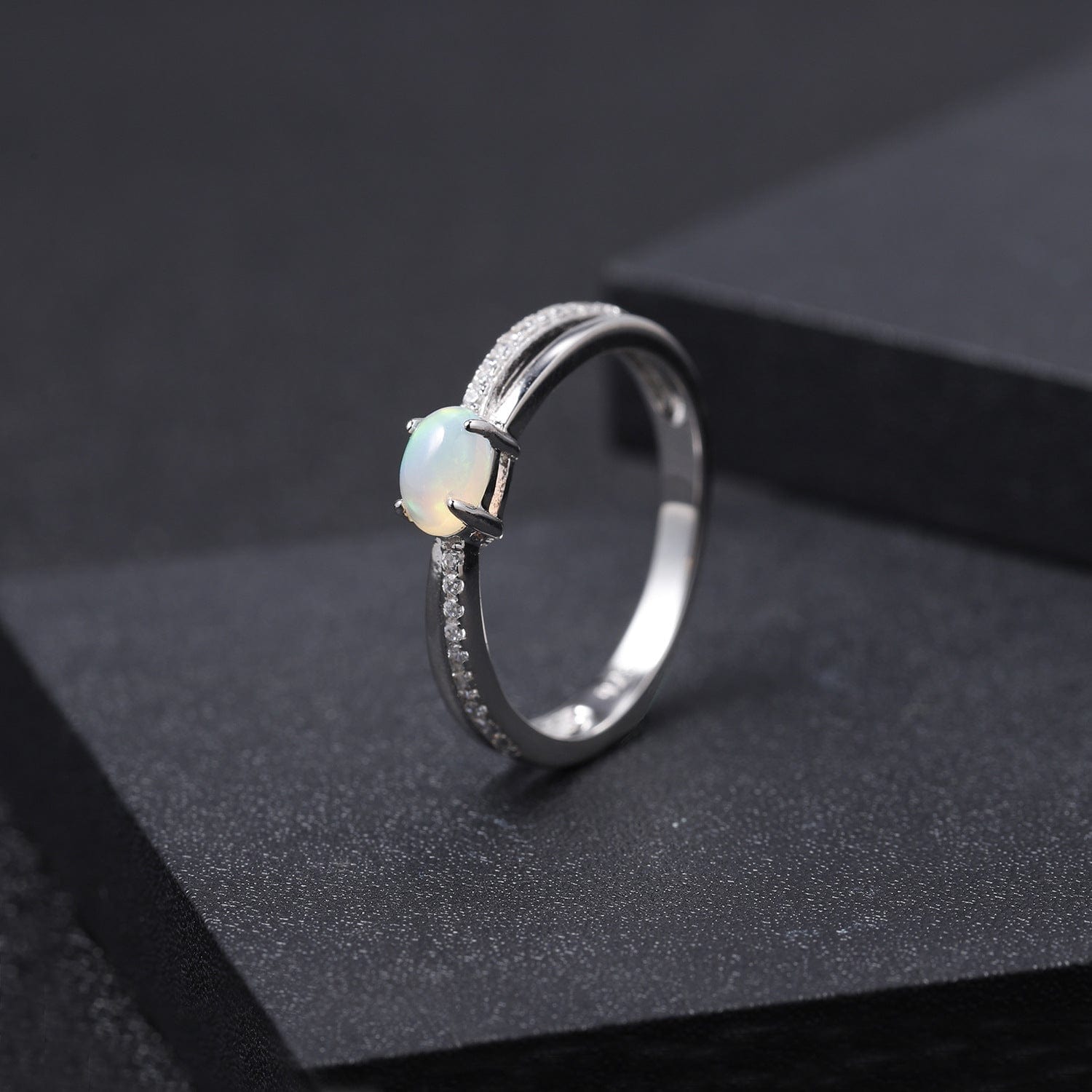 Opal Twister Ring