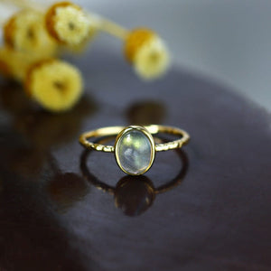 Oval Labradorite Ring