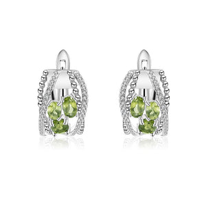 Peridot Clip Earrings