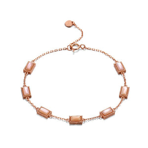 Simple Square Natural Stone Bracelet