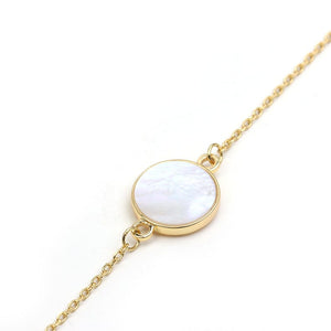 Mother-of-pearl Openwork Gold Bracelet