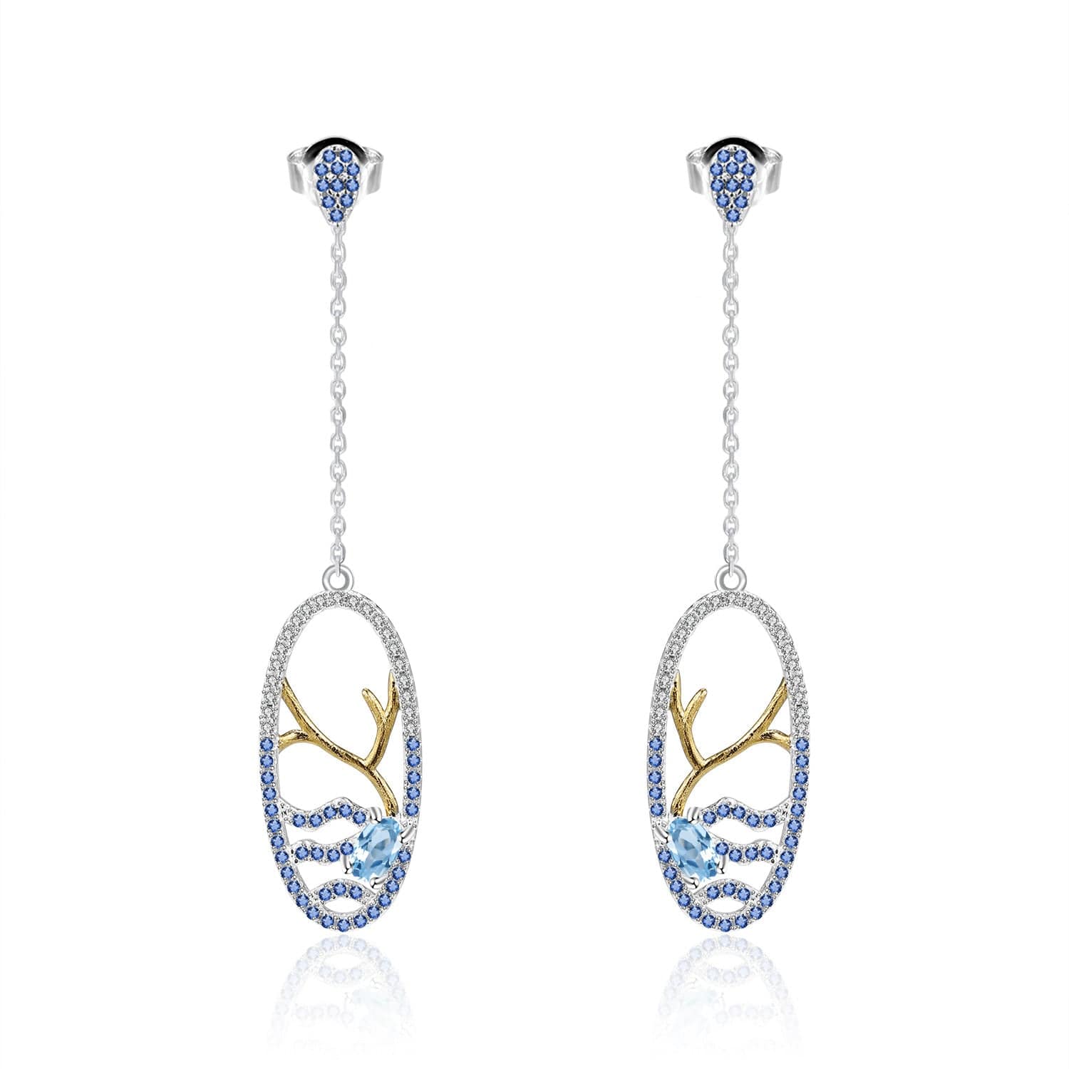 Ocean Romance Topaz Earrings