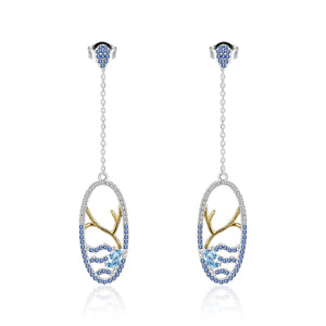 Ocean Romance Topaz Earrings