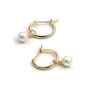 Minimalist Pearl Earrings