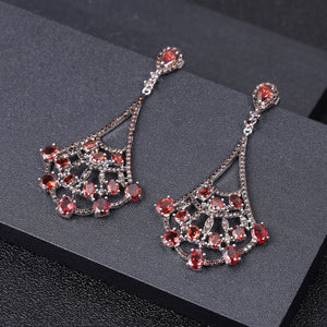 Drop-shaped Gemstone Earrings