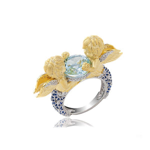 Guardian Angel London Blue Topaz ring