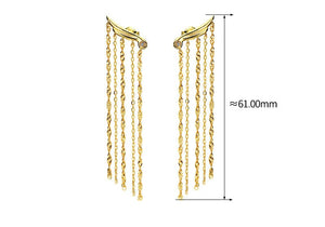 Long Swinging Tassel Earrings