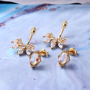 Natural Twinkling Quartz Earrings