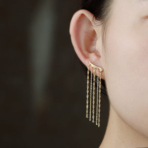 Long Swinging Tassel Earrings