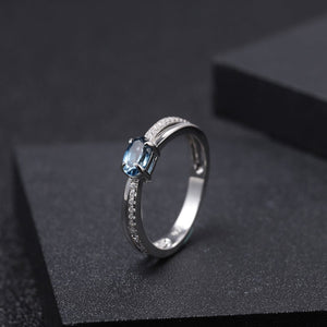 London Blue Topaz Twister Ring