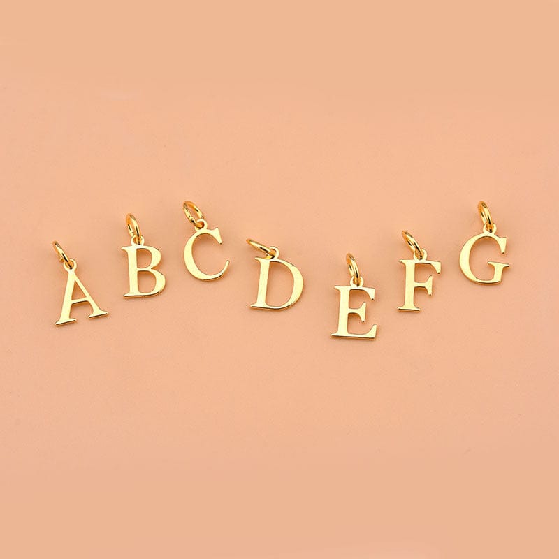 Accessories-Gold Alphabet Letter Pendants