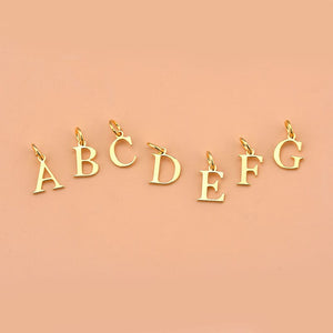 Accessories-Gold Alphabet Letter Pendants