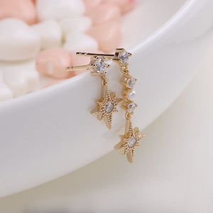 Asymmetric Star Earrings