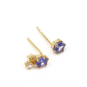 Snowflake Star Tanzanite Earrings