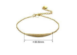 Zirconia Frosted Smile Bracelet