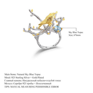 Lucky Bird Gemstones Ring