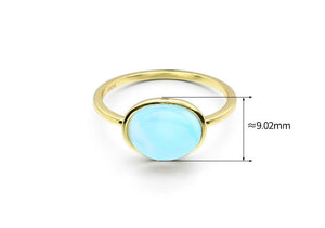 Oval Larimar Ring