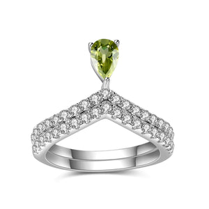 Crown Princess Gemstones Stack Ring