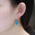 Personalized Blue Chalcedony Earrings