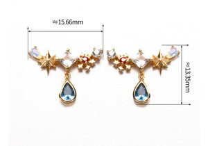 Amusement Park Blue Spinel Drop Earrings