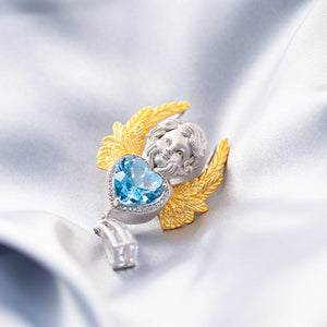 Angel Topaz  Brooch  Dual-Use Pendant