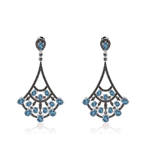 Drop-shaped Gemstone Earrings