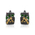 Vintage Floral Chrome Diopside Earrings