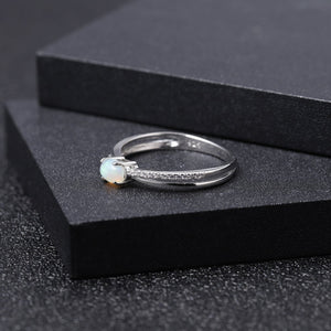 Opal Twister Ring