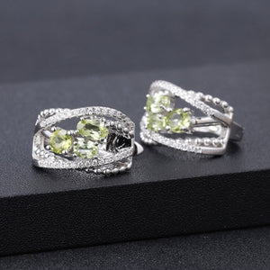 Peridot Clip Earrings