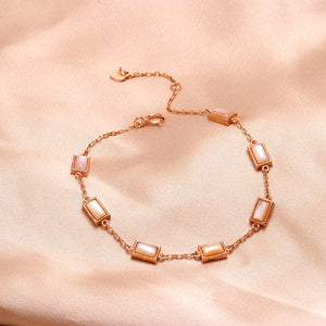 Simple Square Natural Stone Bracelet