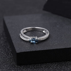 London Blue Topaz Twister Ring