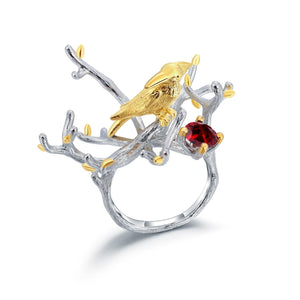 Lucky Bird Gemstones Ring