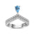 Crown Princess Gemstones Stack Ring