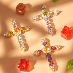 ‘COLORFUL CANDY’Collection Cross Pendant