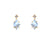 Rhombus Blue Topaz Earrings