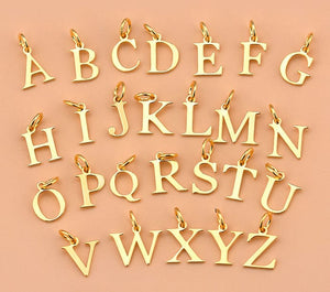 Accessories-Gold Alphabet Letter Pendants