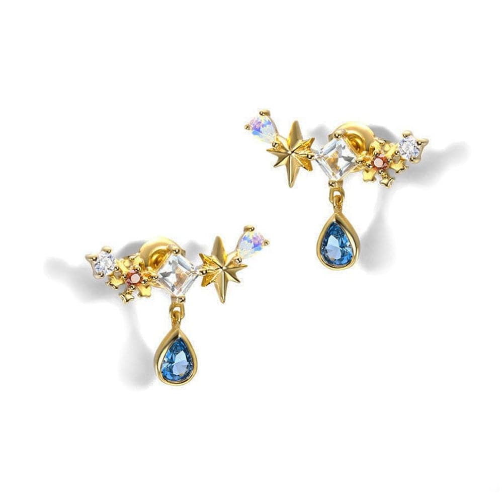 Amusement Park Blue Spinel Drop Earrings