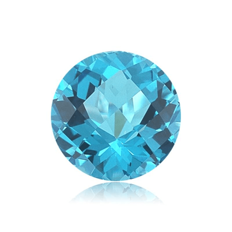 Natural  Swiss Blue Topaz Round