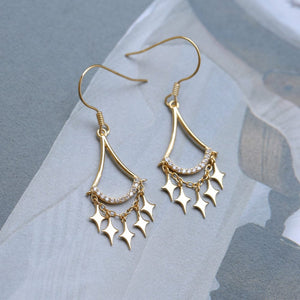 Crossed Stars-Earrings