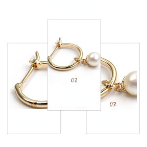 Minimalist Pearl Earrings