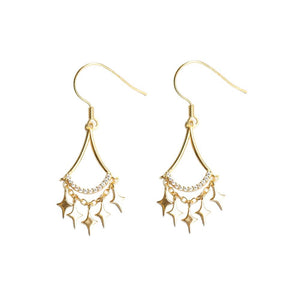 Crossed Stars-Earrings