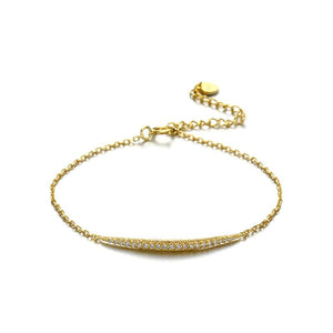 Zirconia Frosted Smile Bracelet