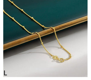 Accessories-Sterling Silver18k Gold Plated Basic Chain Necklace