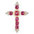 Rose Topa Cross Pendant