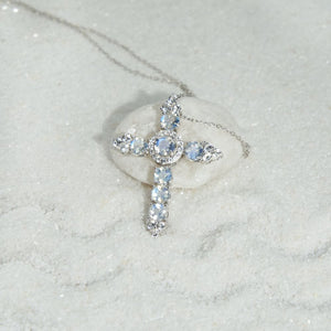 Moonstone Cross Pendant